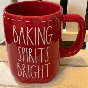 Rae Dunn Red Mug - Baking Spirits Bright